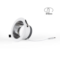 Downlight LED IP44 potencia ajustable 10W/15W/20W - CCT - 100lm/W - Corte Ø 150mm