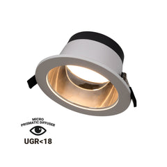 Downlight LED IP44 potencia ajustable 10W/15W/20W - CCT - 100lm/W - Corte Ø 150mm