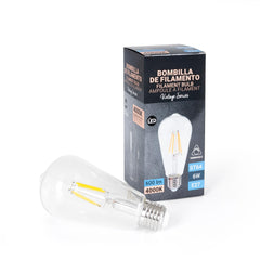 Bombilla LED Vintage Filamento - E27 ST64 - 6W - Regulable