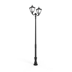 Poste de luz exterior doble Farola "TOBIA" Fumagalli - CCT - 2 x 30W - 8 opciones - E27