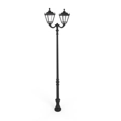 Poste de luz exterior doble Farola "TOBIA" Fumagalli - CCT - 2 x 30W - 8 opciones - E27