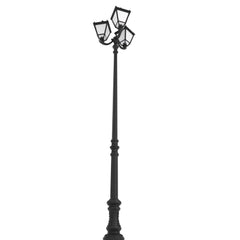 Poste de luz exterior Triple Farola "TOBIA" Fumagalli - CCT - 3 x 30W - 8 opciones - E27