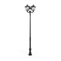 Poste de luz exterior Triple Farola "TOBIA" Fumagalli - CCT - 3 x 30W - 8 opciones - E27