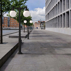 Poste Exterior de Dos Luces "GLOBE 400 MODERN" Fumagalli - 4 opciones - E27