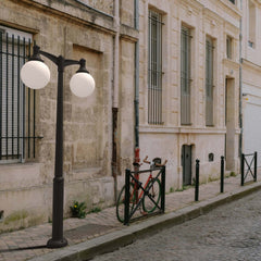 Poste Exterior de Dos Luces "GLOBE 400 MODERN" Fumagalli - 4 opciones - E27