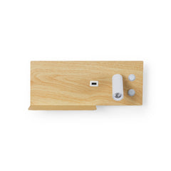 Aplique de pared para lectura con puerto USB "Kerta" - Iluminación doble - 3W+7W