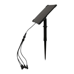 Kit x 4 focos solares exterior con panel solar - 5W - IP66 - 3000K
