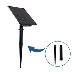Kit x 4 focos solares exterior con panel solar - 5W - IP66 - 3000K
