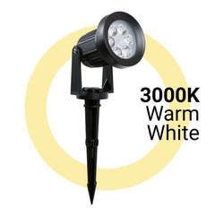 Kit x 4 focos solares exterior con panel solar - 5W - IP66 - 3000K