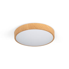 Plafón de techo LED CCT - 24W - Color madera - Ø40cm