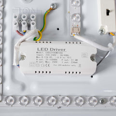 Plafón de techo LED CCT - 24W - Color madera - Ø40cm