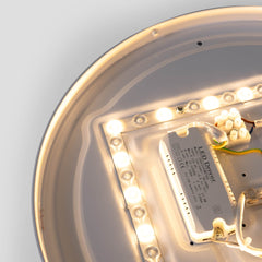 Plafón de techo LED CCT - 24W - Color madera - Ø40cm