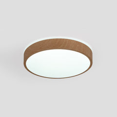 Plafón de techo LED CCT - 24W - Color madera - Ø40cm