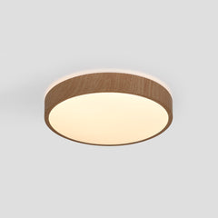 Plafón de techo LED CCT - 24W - Color madera - Ø40cm