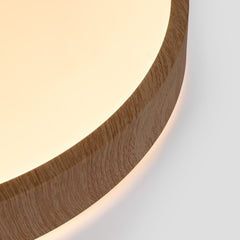 Plafón de techo LED CCT - 24W - Color madera - Ø40cm