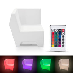 Asiento luminoso LED RGBW - 16W - Recargable - IP65