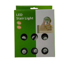 Kit 6 focos LED empotrables balizas para escalera 0,4W 12V-DC IP67