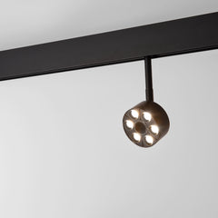 Luminaria circular LED para carril magnético 48V - Ø7cm - 6W - CRI90 - UGR18 - OSRAM