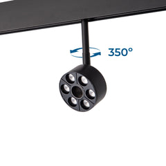 Luminaria circular LED para carril magnético 48V - Ø7cm - 6W - CRI90 - UGR18 - OSRAM