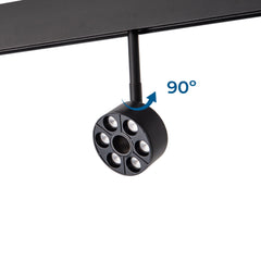 Luminaria circular LED para carril magnético 48V - Ø7cm - 6W - CRI90 - UGR18 - OSRAM