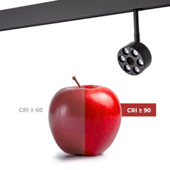 Luminaria circular LED para carril magnético 48V - Ø7cm - 6W - CRI90 - UGR18 - OSRAM
