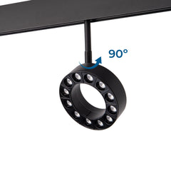 Luminaria circular LED para carril magnético 48V - Ø11,5cm - 12W - CRI90 - UGR18 - OSRAM
