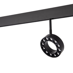 Luminaria circular LED para carril magnético 48V - Ø11,5cm - 12W - CRI90 - UGR18 - OSRAM