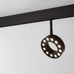 Luminaria circular LED para carril magnético 48V - Ø11,5cm - 12W - CRI90 - UGR18 - OSRAM