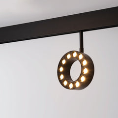 Luminaria circular LED para carril magnético 48V - Ø11,5cm - 12W - CRI90 - UGR18 - OSRAM