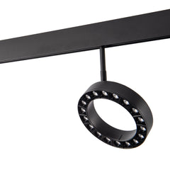 Luminaria circular LED para carril magnético 48V - Ø16cm - 18W - CRI90 - UGR18 - OSRAM