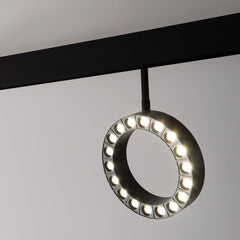 Luminaria circular LED para carril magnético 48V - Ø16cm - 18W - CRI90 - UGR18 - OSRAM
