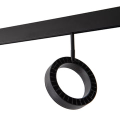 Luminaria circular LED para carril magnético 48V - Ø16cm - 18W - CRI90 - UGR18 - OSRAM