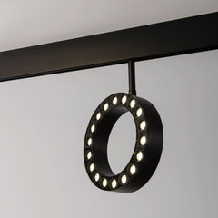 Luminaria circular LED para carril magnético 48V - Ø16cm - 18W - CRI90 - UGR18 - OSRAM