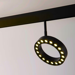 Luminaria circular LED para carril magnético 48V - Ø16cm - 18W - CRI90 - UGR18 - OSRAM