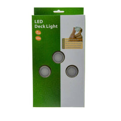 Kit 6 focos LED empotrables en suelo Ø40x20mm 0,4W 12V-DC IP67