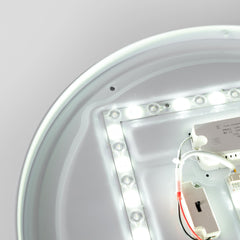 Plafón de techo LED CCT - 24W - Efecto lateral - Color madera Ø40cm