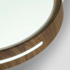 Plafón de techo LED CCT - 24W - Efecto lateral - Color madera Ø40cm
