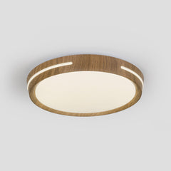 Plafón de techo LED CCT - 24W - Efecto lateral - Color madera Ø40cm