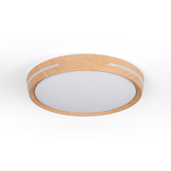 Plafón de techo LED CCT - 24W - Efecto lateral - Color madera Ø40cm