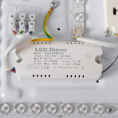 Plafón de techo LED CCT - 24W - Efecto lateral - Color madera Ø40cm