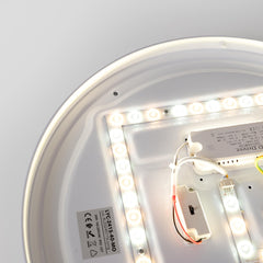 Plafón de techo LED CCT - 24W - Efecto lateral - Color madera Ø40cm