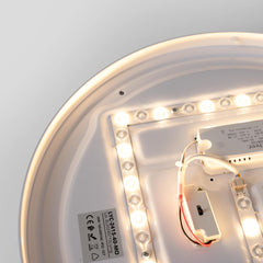 Plafón de techo LED CCT - 24W - Efecto lateral - Color madera Ø40cm