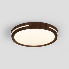 Plafón de techo LED CCT - 24W - Efecto lateral - Color madera Ø40cm