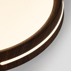 Plafón de techo LED CCT - 24W - Efecto lateral - Color madera Ø40cm