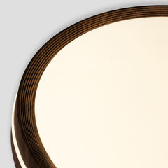 Plafón de techo LED CCT - 24W - Efecto lateral - Color madera Ø40cm