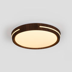 Plafón de techo LED CCT - 24W - Efecto lateral - Color madera Ø40cm