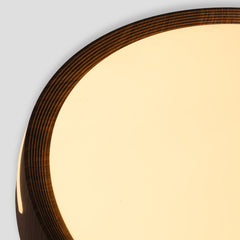 Plafón de techo LED CCT - 24W - Efecto lateral - Color madera Ø40cm