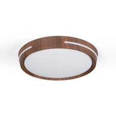 Plafón de techo LED CCT - 24W - Efecto lateral - Color madera Ø40cm