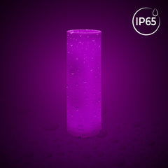 Macetero cilíndrico LED RGBW - 7W - 115 x Ø 40cm - Recargable
