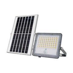 Proyector solar de seguridad 32W - Sensor PIR y mando a distancia - 4000K - IP65